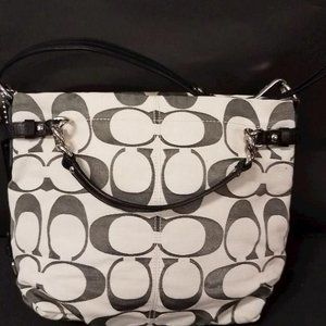 COACH  OTTOMAN BROOKE  SIGNATURE LOGO HANDBAG/PURSE